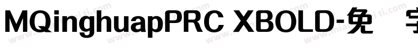 MQinghuapPRC XBOLD字体转换